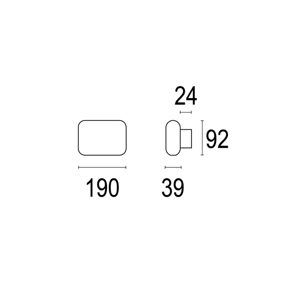 Narro W 190 1L Ghidini Narro W .01 Белый (Матовый)  - Вид №1