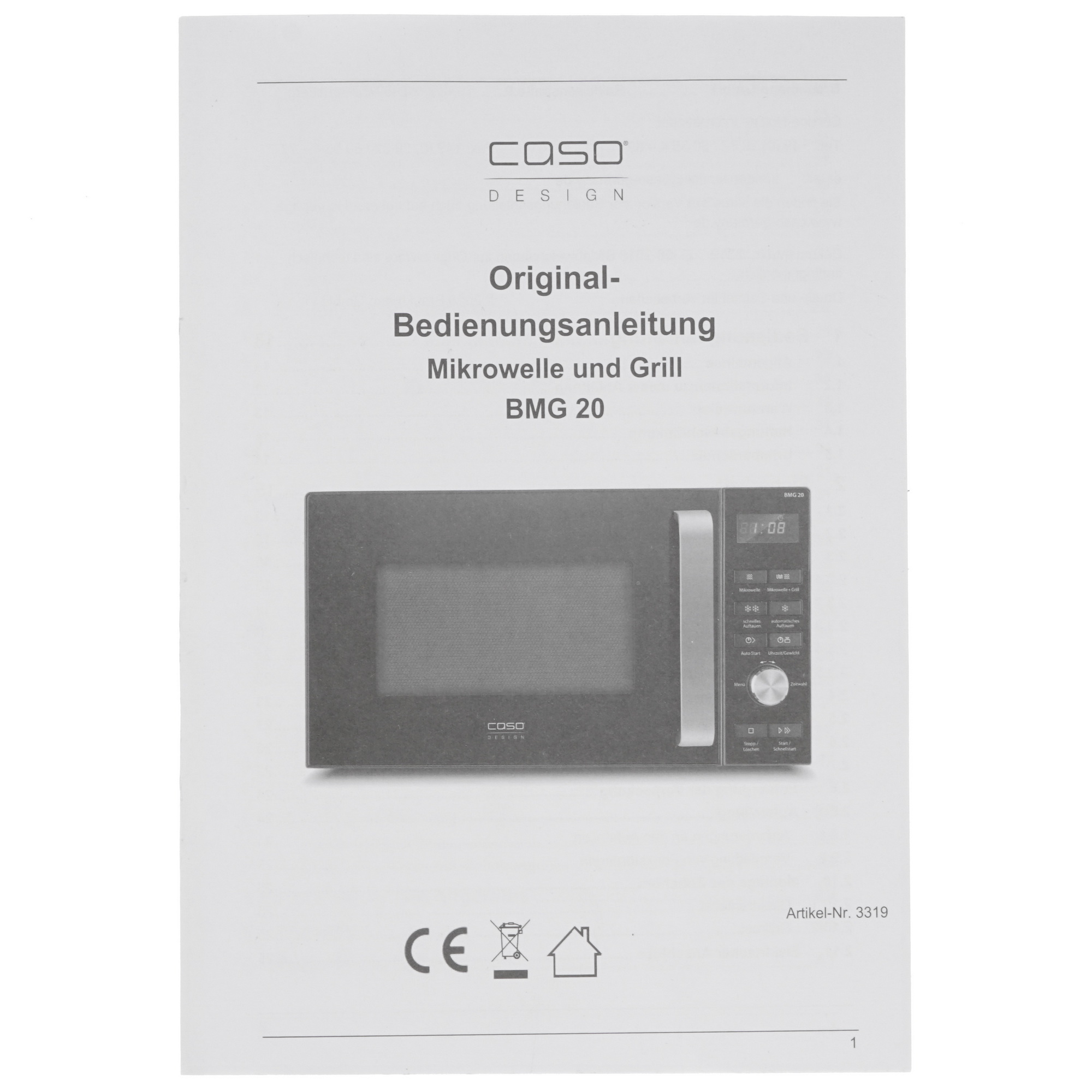 8117100 Микроволновая печь CASO BMG 20 черный STDN-0031537 - Вид №7