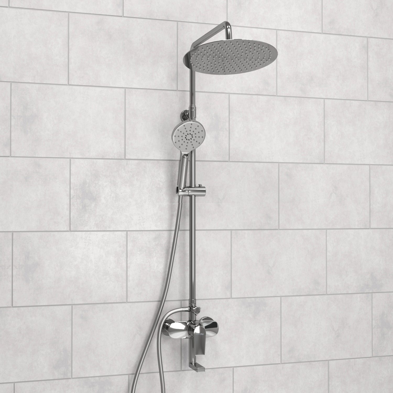 A166.116.127.087.CH Душевой комплект со смесителем WasserKRAFT 