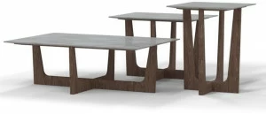 AMURA Прямоугольный мраморный журнальный столик Vesta