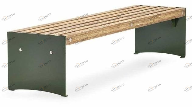 VESTRE Модульная скамья из стали и дерева со встроенным освещением Via sun-id-1499371