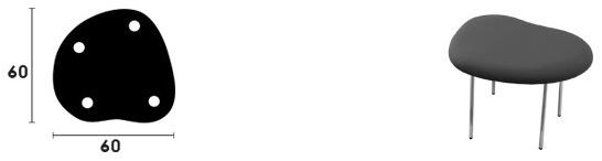 Capdell Низкий табурет с тканевой обивкой Droplets sun-id-1429633 - Вид №16