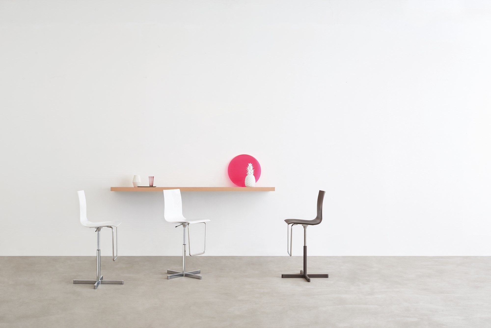 Акриловый спиц поворотный стул со спинкой Desalto WOK ARCH-00000534 - Вид №1