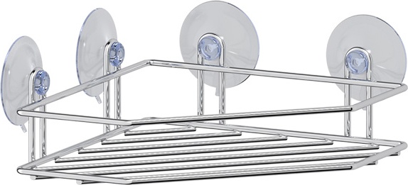 GHI 207 Полочка-решетка угловая на вакуумных присосках 24,7 cm SORCOSA Plain