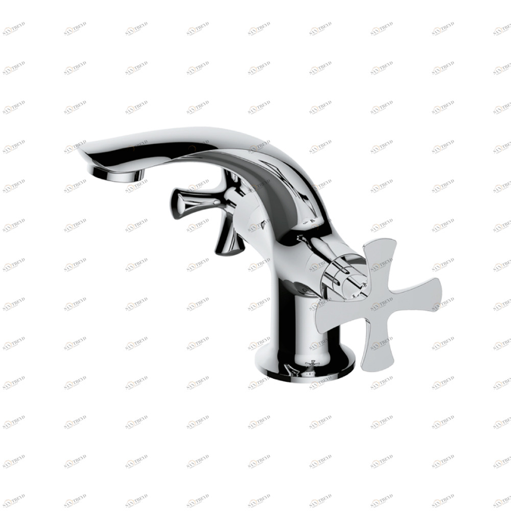 Смеситель для раковины Raiber Logis R3301 с двумя рукоятками R3301 Santreyd 