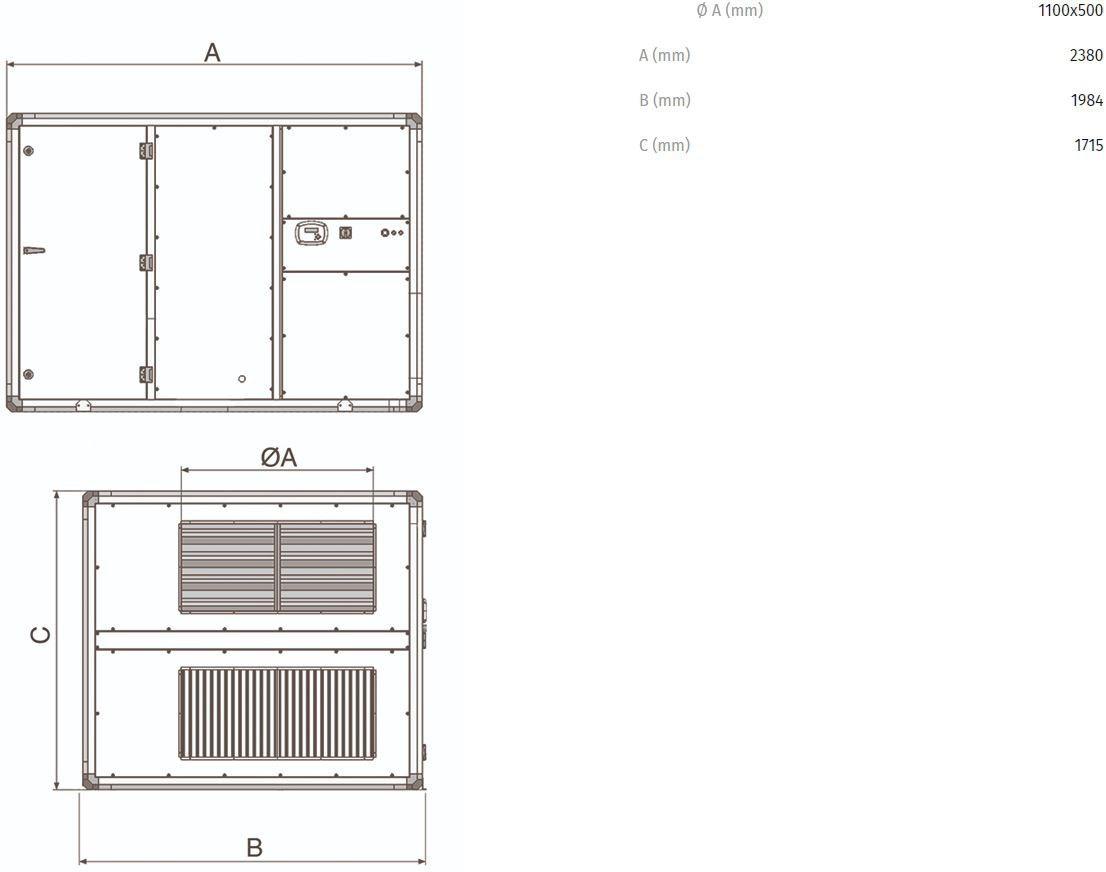 Vortice Рекуператор тепла промышленного назначения Vort nrg ecr 45388 - Вид №2