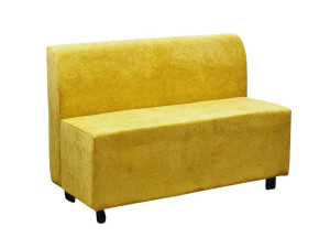 Тканевая скамья со спинкой