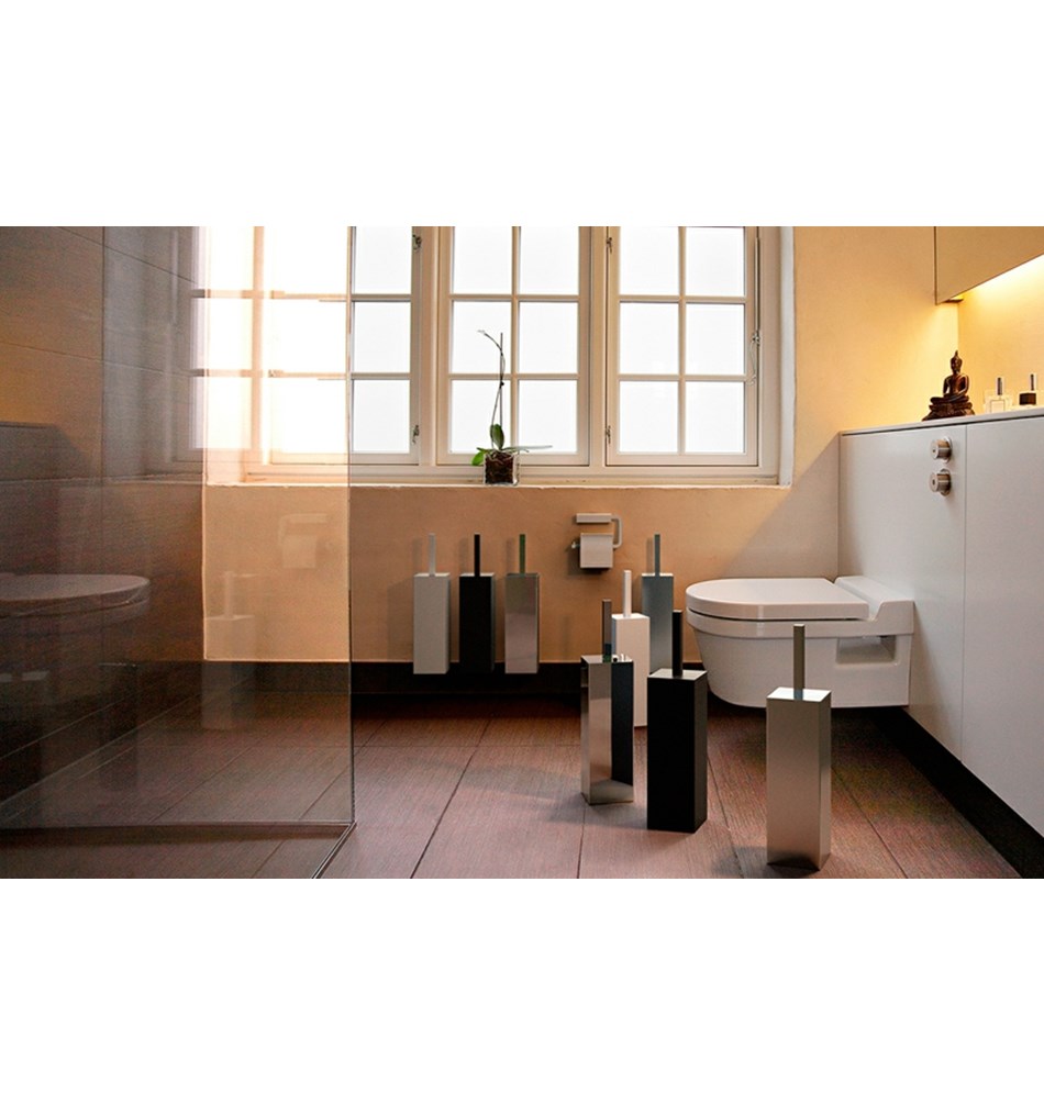 FROST Ершик для унитаза 6, напольный » черный Нержавеющая сталь Черный Q302538775  - Вид №1