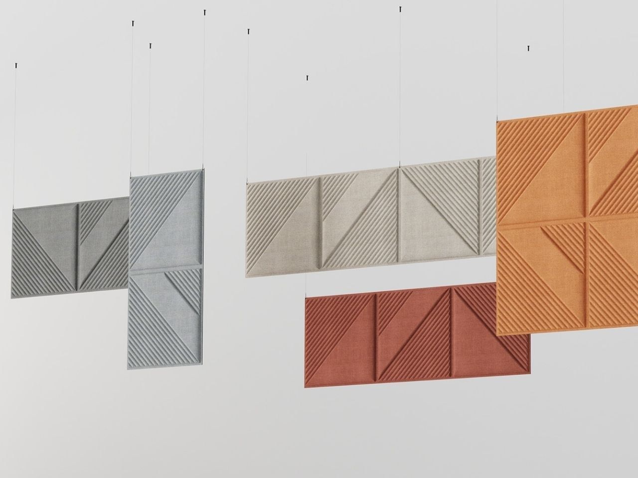 Рециркулированная акустическая панель из полиэфирного волокна Isolspace OBLIQUE ARCH-00052749 - Вид №26