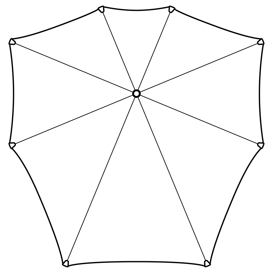 2011096 Зонт-трость ° original bright blue SENZ  - Вид №8