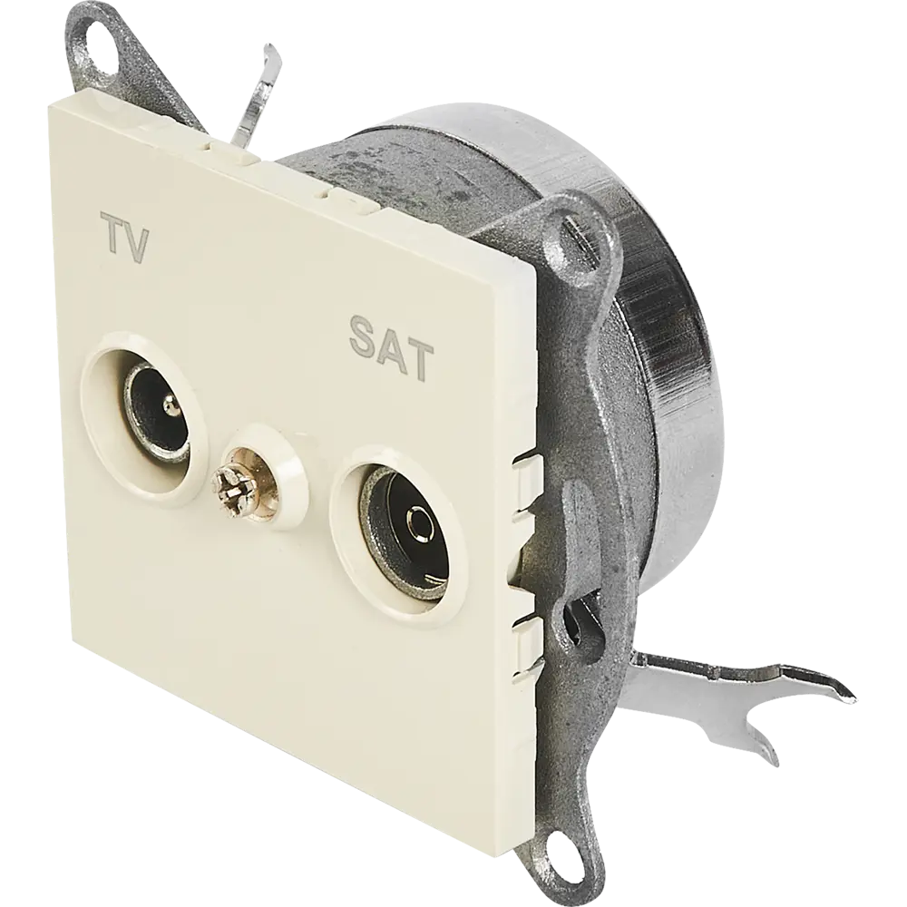 ТВ-розетка оконечная GUSI Electric для кабельного и спутникового ТВ 83864421 Ugra STLM-0045205