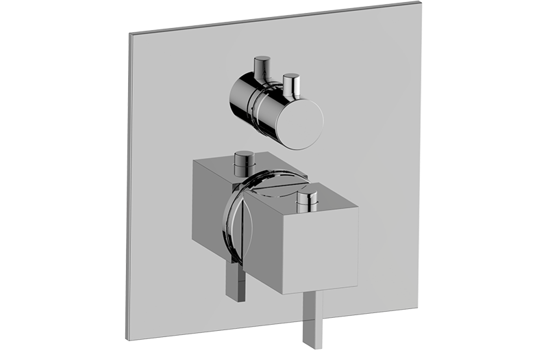 E-18041-LM39E-T UNI-BOX - Термостатический переключатель 3/4" - внешние элементы GRAFF Qubic