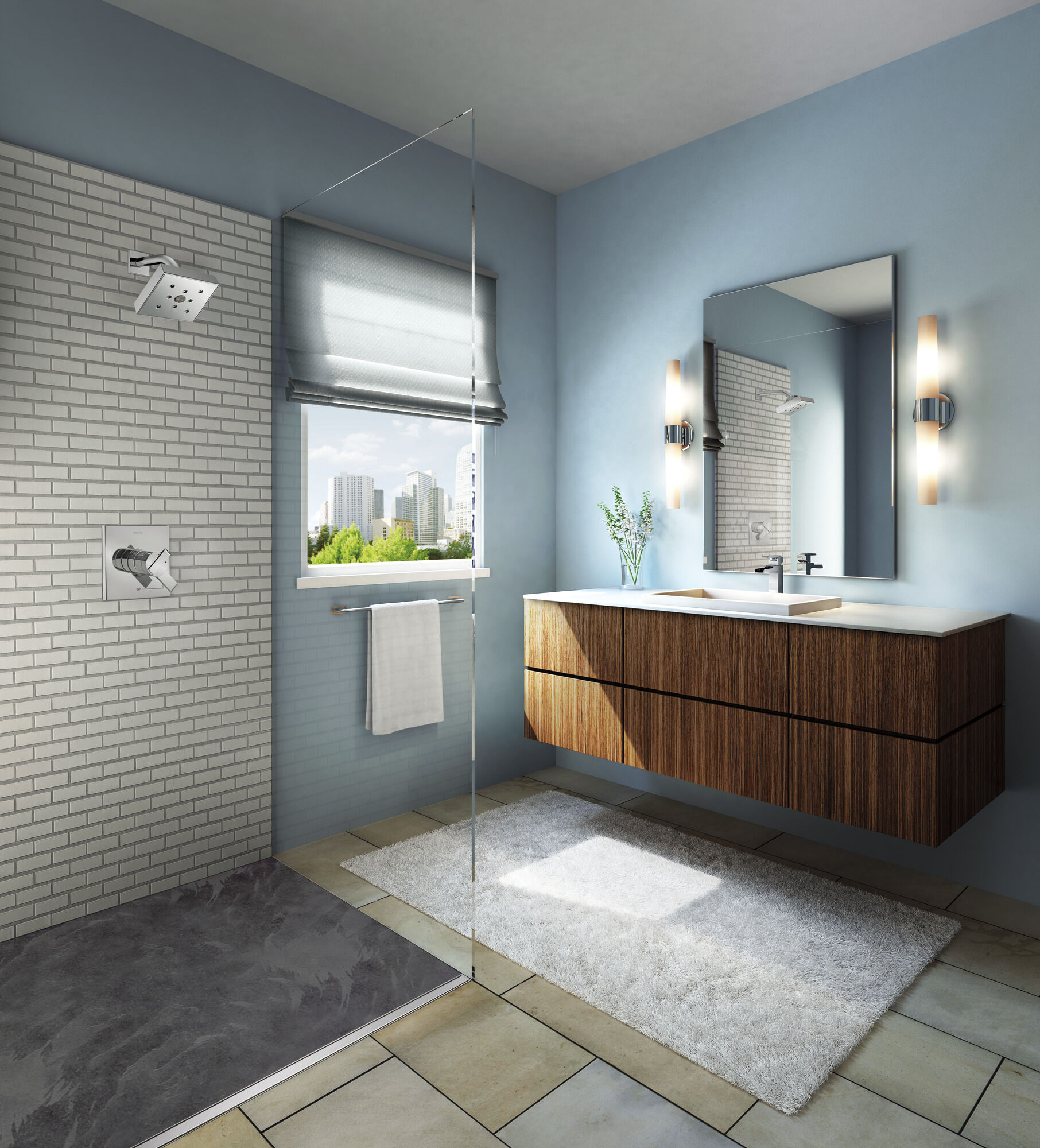 568LF-MPU Смеситель для ванной комнаты с одной ручкой Delta Faucet Ara Хром - Вид №7