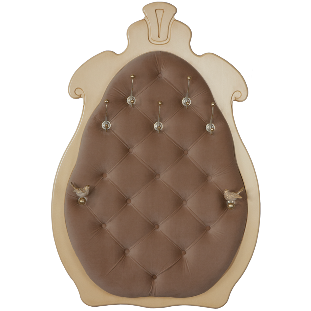 11554 Вешалка настенная Квин Айвори Капучино 2 BOGACHO 4627155816476