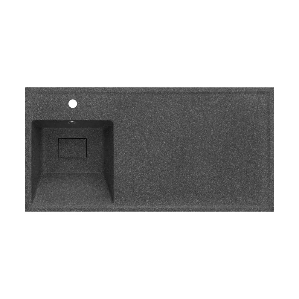Раковина на стиральную машину Aquaton Лайн 100 см левая графит STLM-2099722 - Вид №2