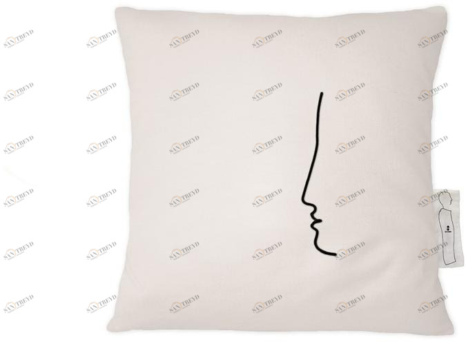 Kiasmo Квадратная подушка из льна Notes Kdcn6