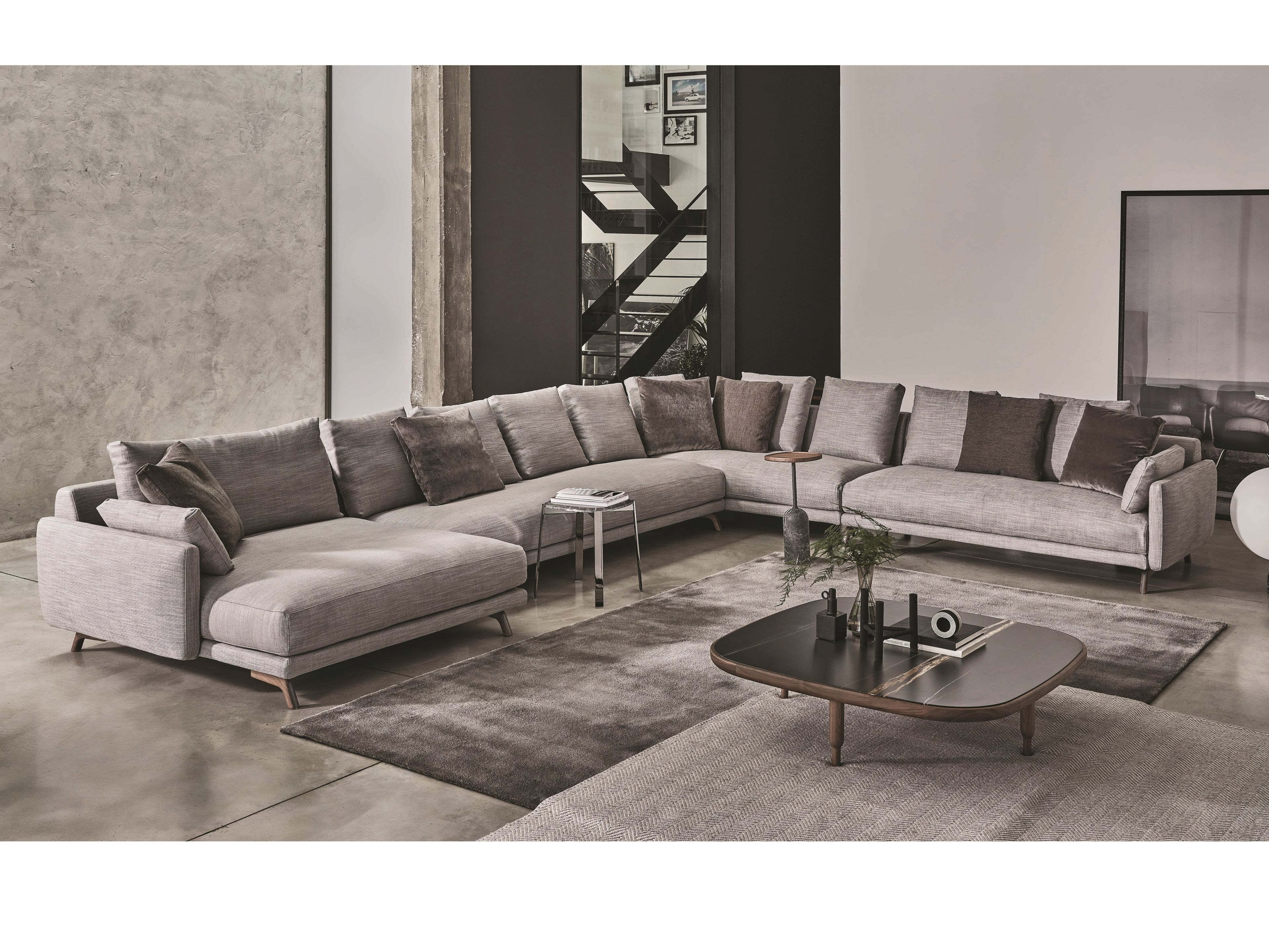 Угловой диван из ткани Porada Soul ARCH-00145038