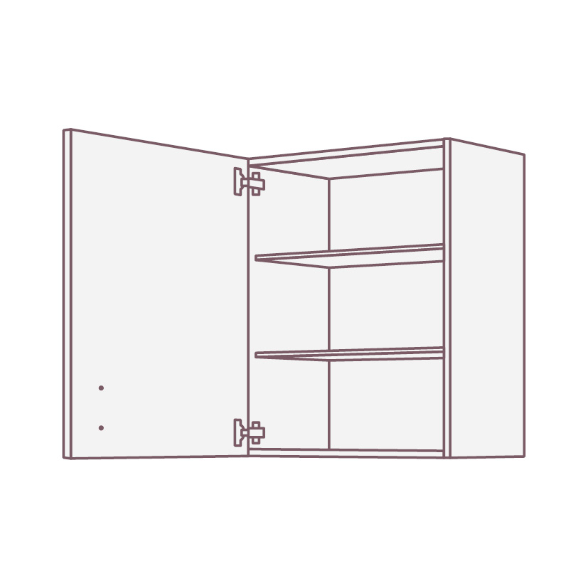 Шкафы навесные  EMV1D SIDAK SIST2824-61