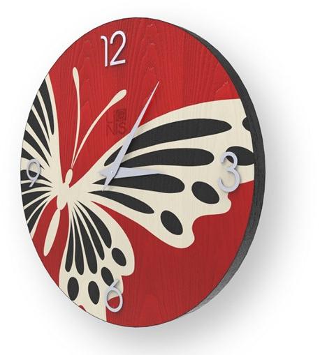 LIGNIS® Настенные часы из инкрустированного дерева Dolcevita animalier 10.009 / 10.087 - Вид №1