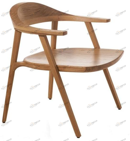 BassamFellows Кресло из массива дерева с подлокотниками Mantis Cb-250+cb-206