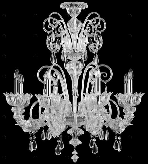 MULTIFORME Люстра из муранского стекла с кристаллами Montecristo Srp0545-8-c