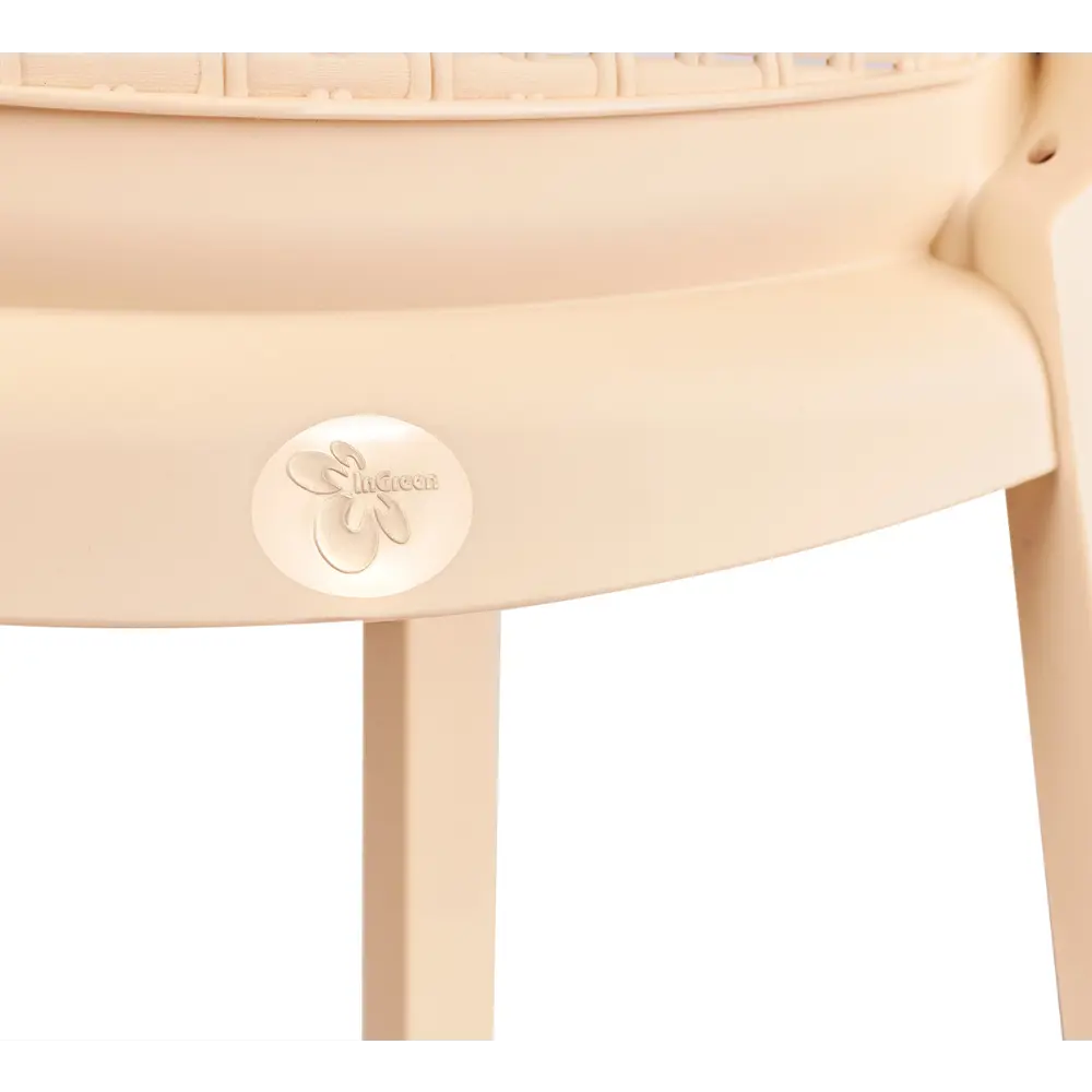 Стул Inreen Rattan 50.6х58х83.3 см пластик бежевый 84347955 STLM-2187209 INGREEN - Вид №2