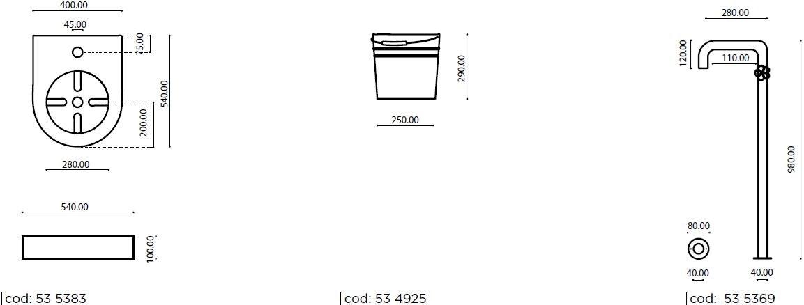 PAOLELLI GARDEN Бетонный садовый фонтан Cimento 53 5202 - Вид №1