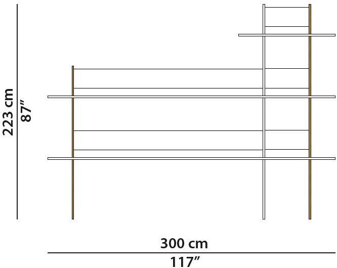 BAXTER Самонесущий книжный шкаф из алюминия и стекла sun-id-1347561 - Вид №6