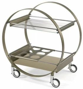 Reflex Барная тележка из стали и стекла