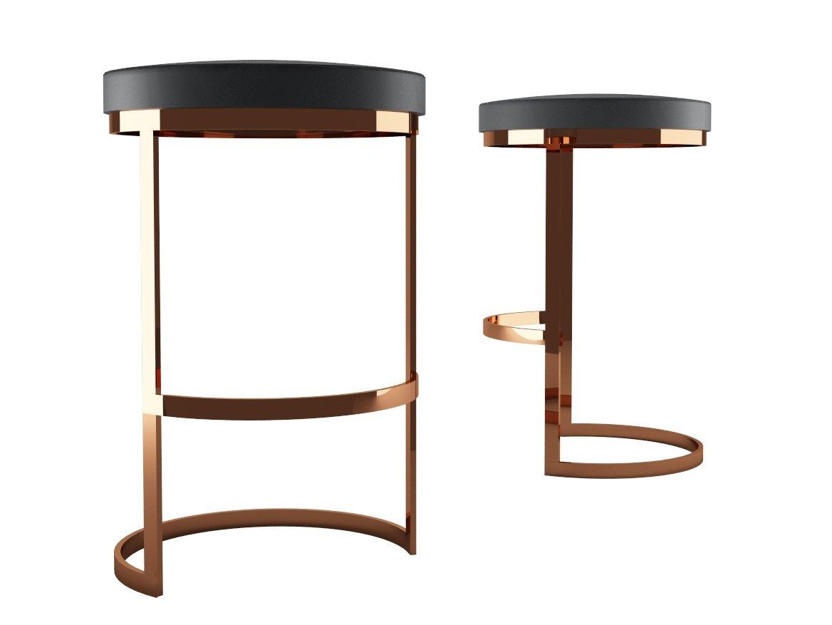 Стальной табурет с подставкой для ног ZALABA Design Ola ARCH-00053960 - Вид №1