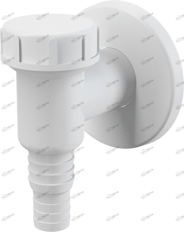 Сифон для стиральной машины наружный, белый ALCAPLAST APS2
