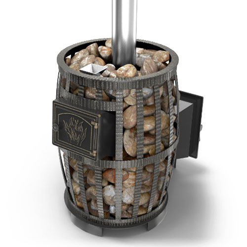 Банная печь Везувий Легенда Русский пар Ковка 18 (271) с закрытой каменкой 5342 - Вид №1