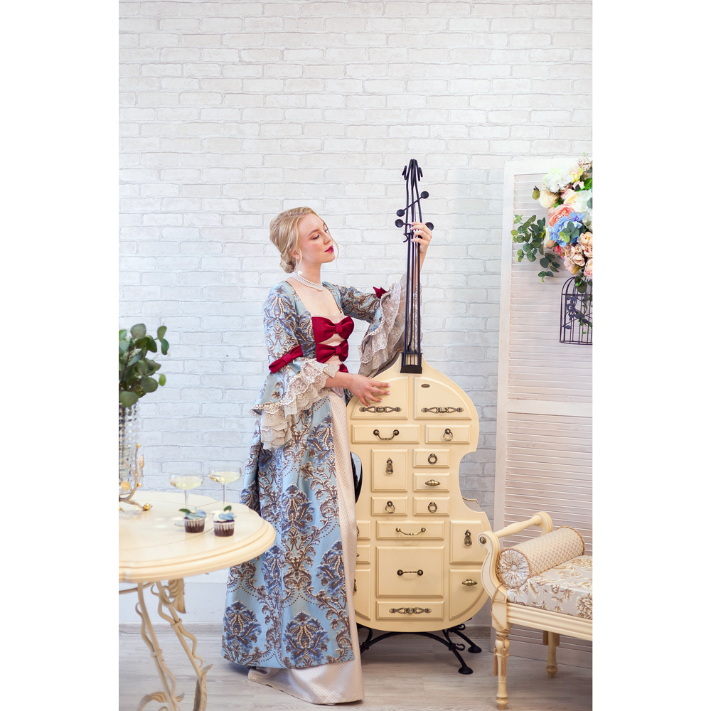 11065 Подставка Контрабас-Комод Айвори BOGACHO 4627138204856 - Вид №2