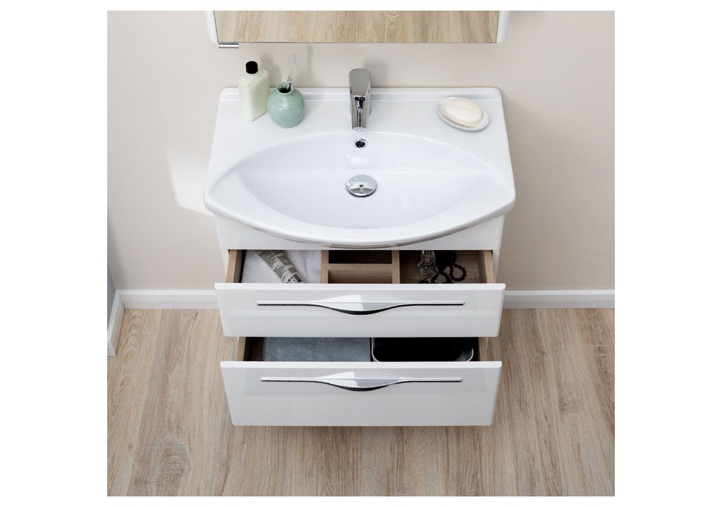 Тумба с раковиной Aquanet Ирвин 65 белый 0020396900177677 - Вид №11