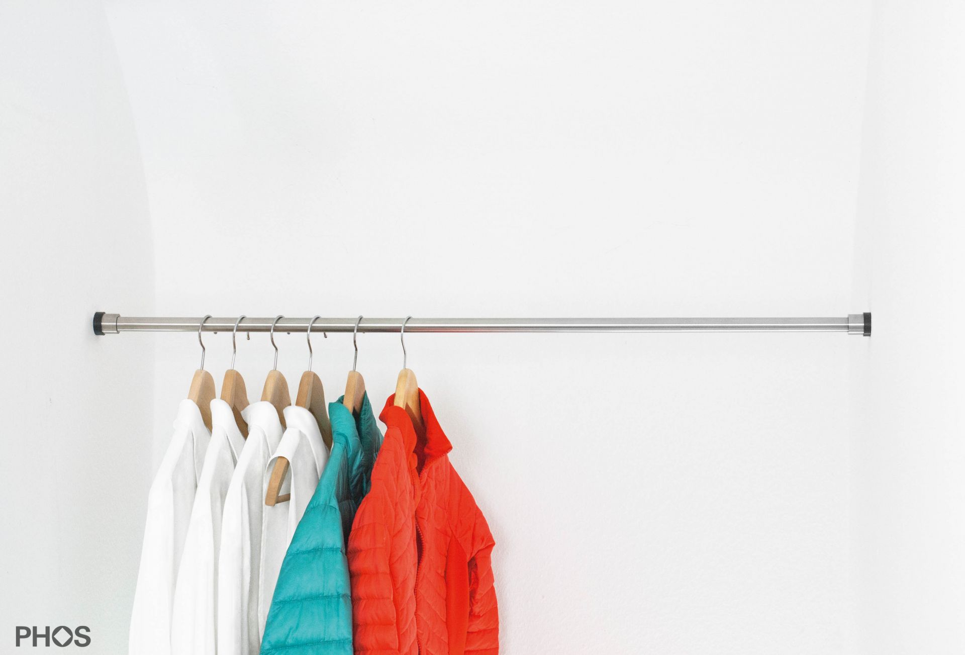 GTKS20-2-S Платяная штанга для зажима от 100 до 160 см. сделано, чтобы измерить. PHOS 