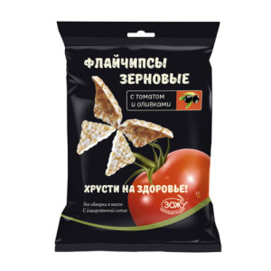 Флайчипсы зерновые с томатом и оливками 40 г