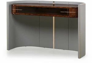 Turri Прямоугольная консоль из кожи Eclipse