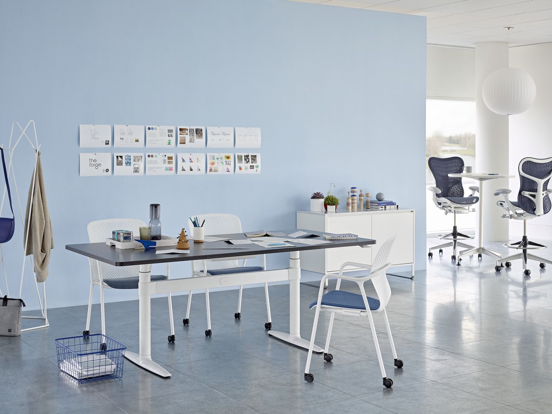 Стул с подлокотниками и колесами Herman Miller Keyn ARCH-00056606 - Вид №4