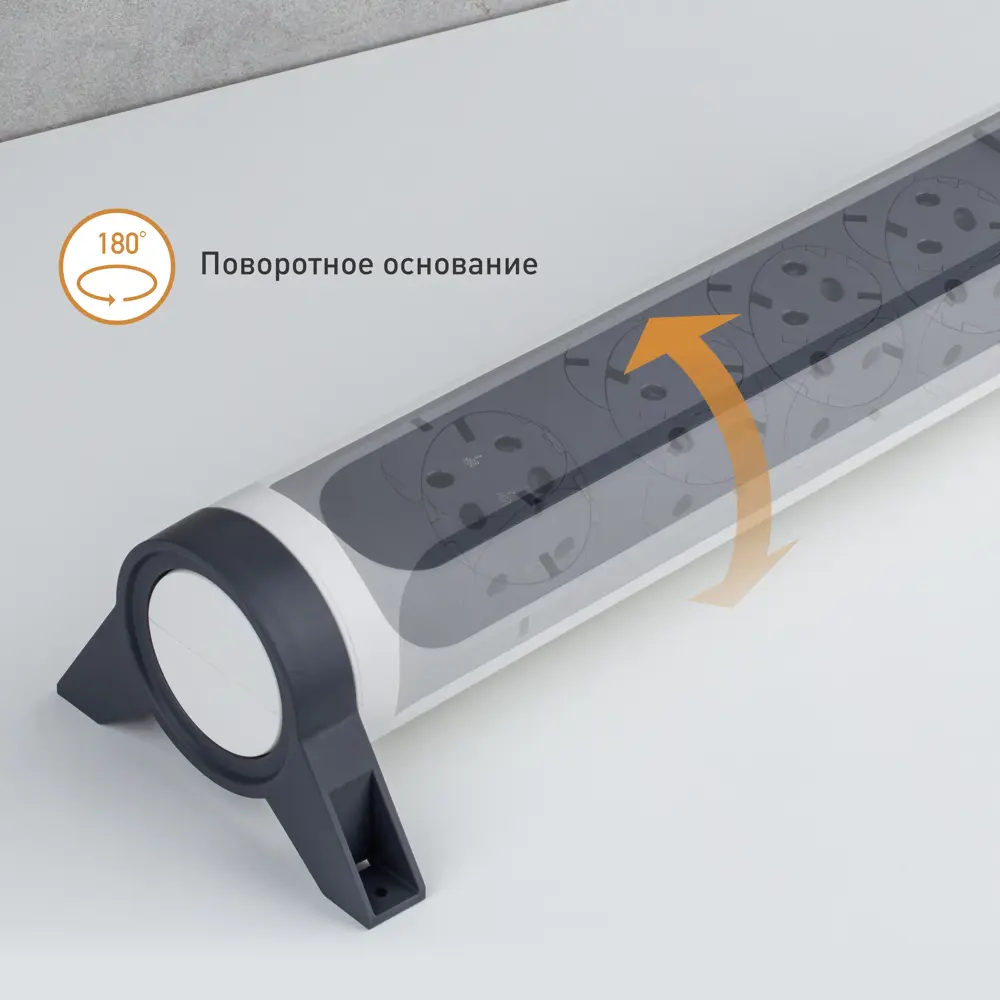 Колодка для удлинителя Legrand Комфорт 3 розетки с заземлением 3680 Вт цвет белый/черный STLM-2042129 - Вид №9