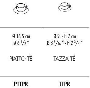 Cerasarda Керамическая чашка с блюдцем Primavera rosa Pttpr/ttpr - Вид №3