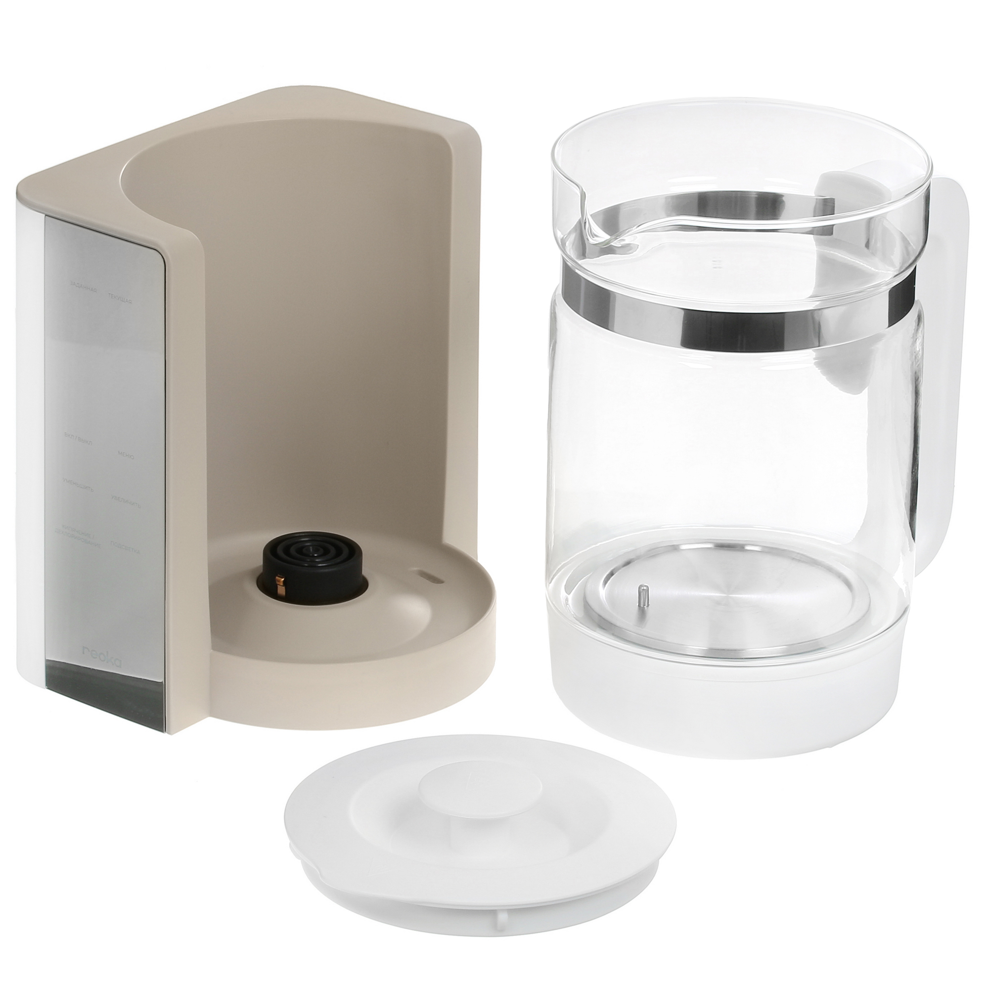 9977413 Электрочайник Reoka RKEK-06TSG белый STDN-0109689 - Вид №6