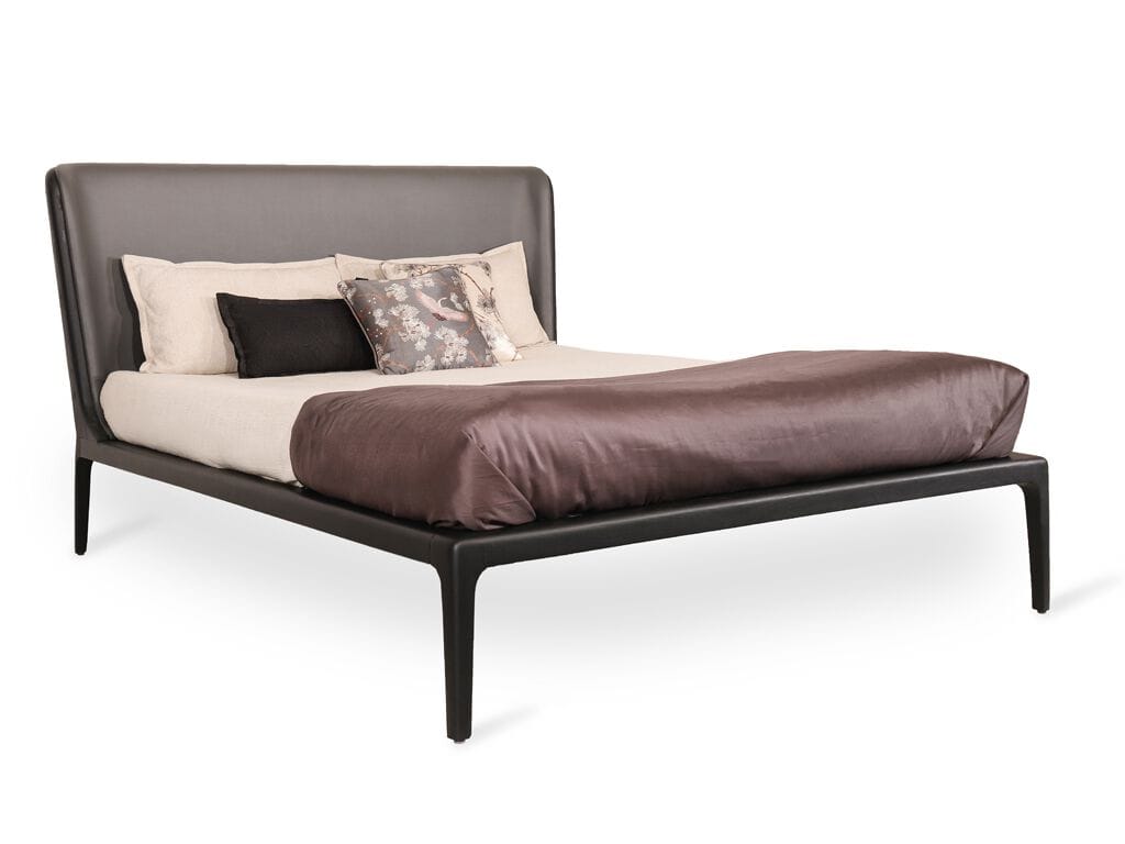 Двуспальная кровать из тикового дерева с мягким изголовьем Alankaram NILLYN ARCH-00132928 - Вид №2