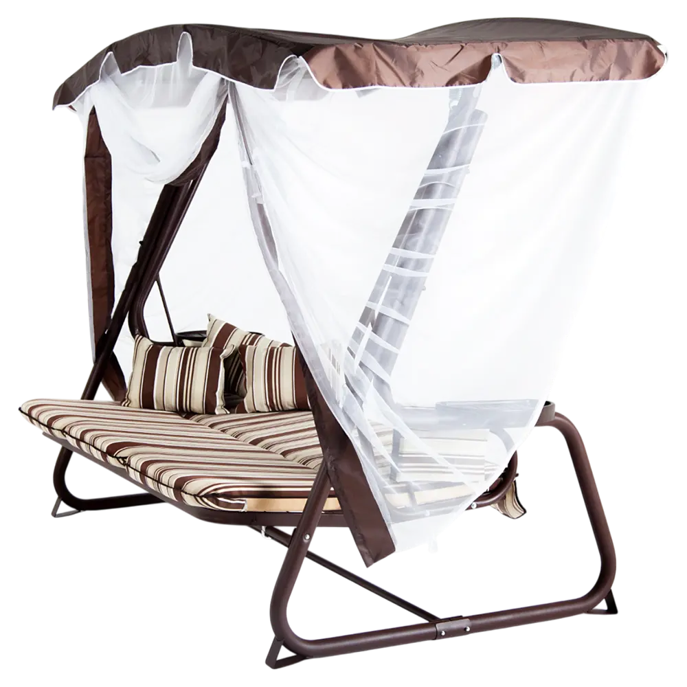 Качели садовые Emmi 3-х местные шоколадный Santreyd Качели садовые 3-х местные STLM-2193499 - Вид №5