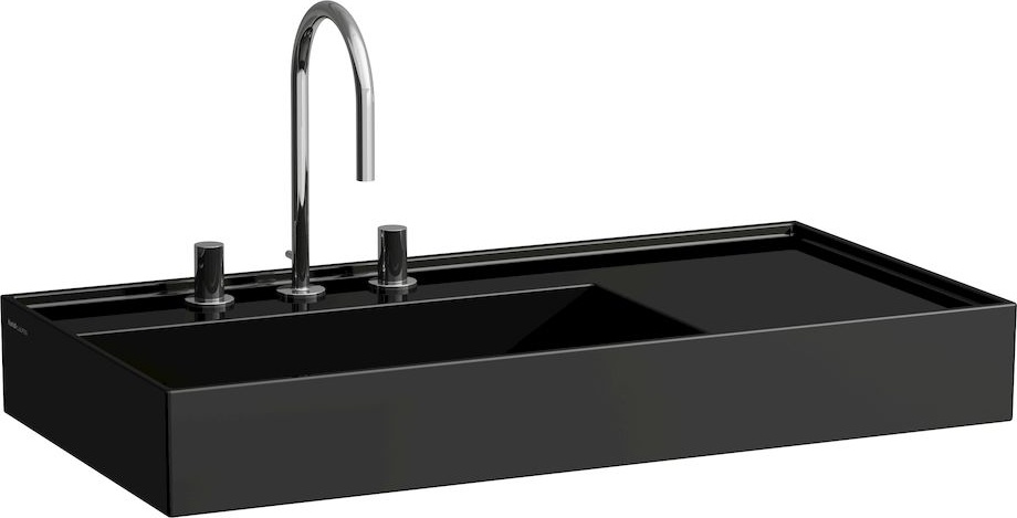 H8103380201111 Раковина, полочка справа, со специальным скрытым сливом LAUFEN PRO - Вид №11