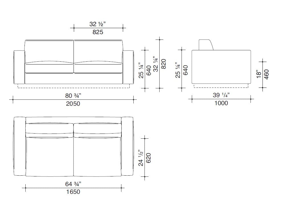 Ткань раскладной диван-кровать Lema YAKI ARCH-00142181 - Вид №3