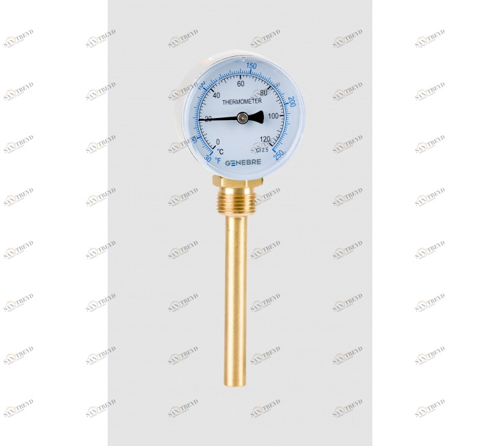 GENEBRE 8034 120 Термометр биметаллический 63мм (задний вход) 