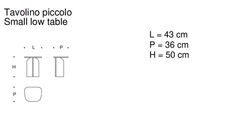 Восстановленный каменный журнальный столик Saba Italia PHILIA ARCH-00085002