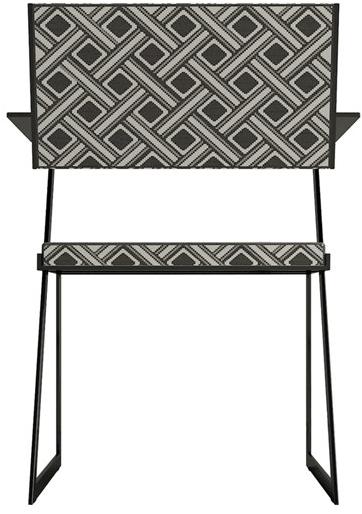 ZALABA Design Стул из ткани с подлокотниками Zulu sun-id-1440745 - Вид №1