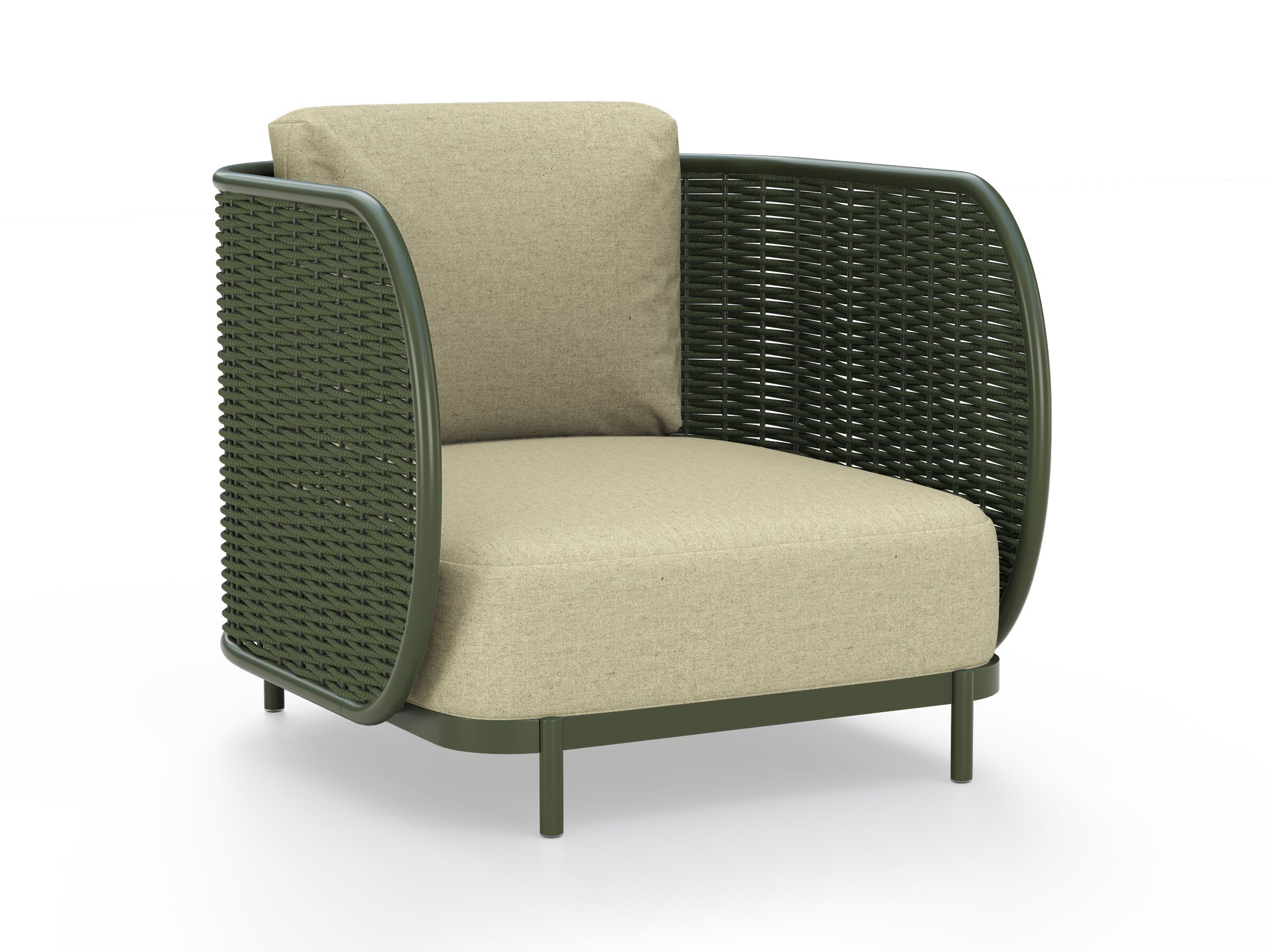 Алюминиевое садовое кресло, Sunbrella® и веревка YAAZ Ova ARCH-00008547 - Вид №1