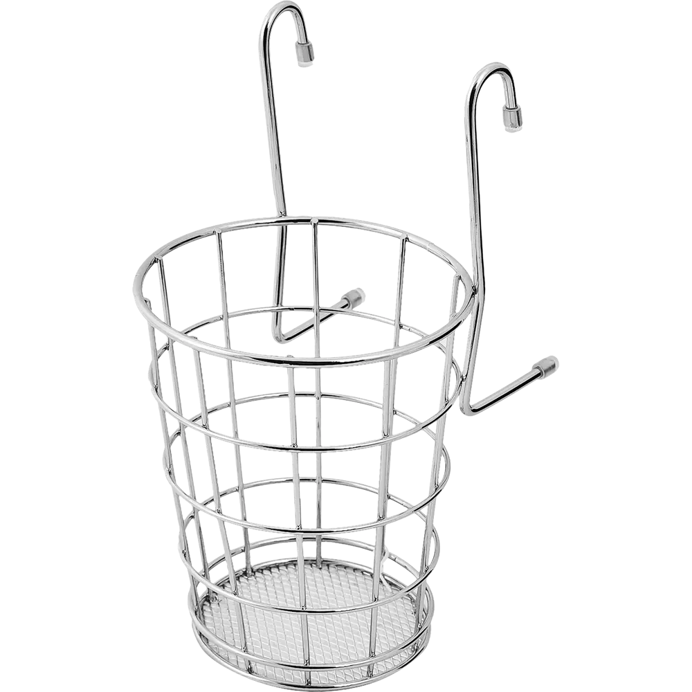 Корзина для рейлинга Аквадекор Stick круглая 14x13x24 см сталь цвет серый 82488060 STLM-2165594